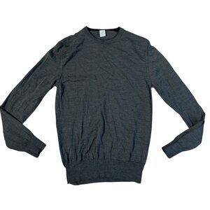Eleventy Gray Lightweight Wool Silk Sweater Size Small